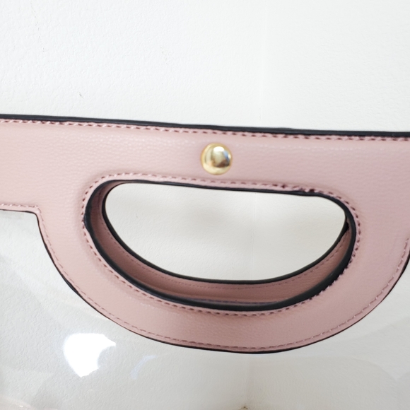 Transparent Handbag With Leather Trim - Picture 4 of 6